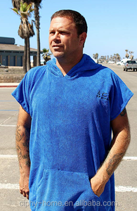 Cotton Surf Beach Hooded Poncho Changing Bath <strong>Robe</strong> <strong>Towel</strong> with Pocket with Embroidery LOGO - Product Image 6