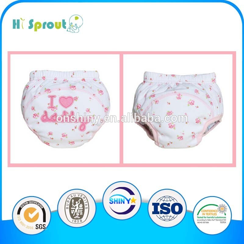 вышитые печатных унисекс весеннего сезона подгузники ткани обучение