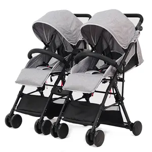 2017 moda yeni Alüminyum Alaşım süper kompakt için bebek arabası satılık bebek taşıyıcı çift arabası twins pushchairs