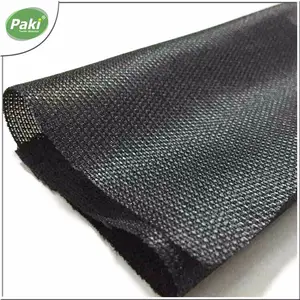 200gsm polyester mesh kain hitam untuk ransel