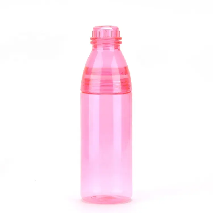 Özel Logo Bpa ücretsiz yeni üretim plastik su şişesi ile iki yönlü kubbe kapağı