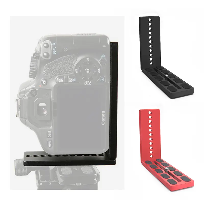 L Shape Quick Release Plate For Digital Cameras Tripod Ball Head Adapter BL125A Quick Release L Plate Camera Mounting Bracket