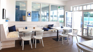 Últimas Ocio Europa estilo Mediterráneo todo color blanco <span class=keywords><strong>restaurante</strong></span> cafe silla de mesa y un banco de madera diseños - Product Image 1