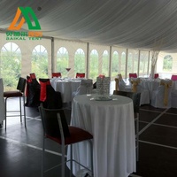 Magnifique Tente Stretch pour Mariages et Événements, Capacité Traiteur 1500 Personnes, avec Décorations