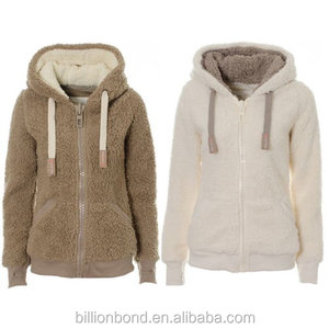 Precio barato más el tamaño de las mujeres Sherpa Fleece Pullover suéter con capucha - Product Image 6