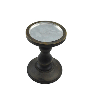 Supporto per candeliere <span class=keywords><strong>in</strong></span> <span class=keywords><strong>legno</strong></span> nero alto portacandele per arte decorativa - Product Image 6