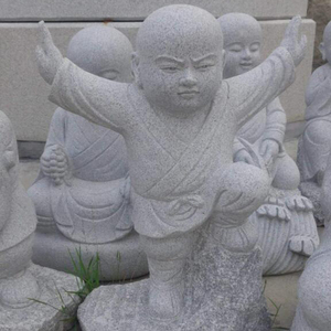Ngoài trời Vườn cảnh quan trang trí siêu nhỏ chút vui bé nhà sư trẻ em Kung Fu đá Thiếu Lâm gongfu Tượng Phật - Product Image 2