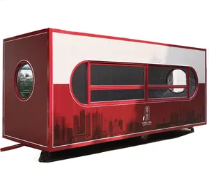 2024 Hot Selling Approved Groß behälter Typ Mobile Food Trailer Fast Food Truck Cart Mit CE