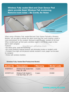 الرعاية الصحية الأمن شبك مانع للسقوط إنذار ، لاسلكي مختومة بالكامل كرسي وسادة استشعار الضغط ، ماء ، 15 "x 12" ، WSCP12 - 01 - Product Image 5