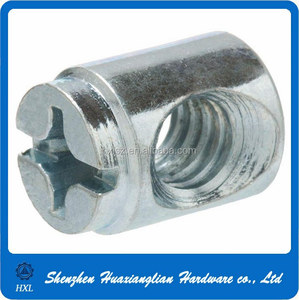 M4 M5 M6 M8 M10 Stainless Steel Black Oxide Galvanized Finish Industry Slotted Cross Dowel <strong>Barrel</strong> <strong>Nut</strong> With Hole - Product Image 6