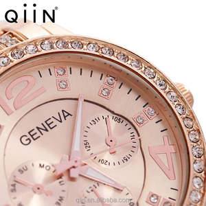 QE0101 marca de moda ginebra oro rosa reloj de las mujeres - Product Image 2