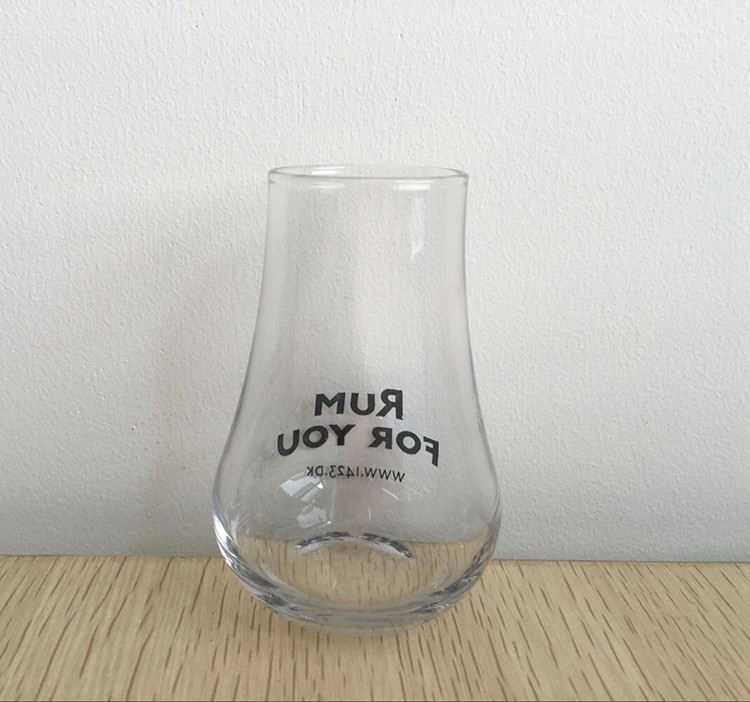 polish mouth blow white wine glass