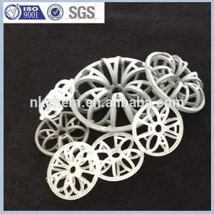 PP/PVC/CPVC/PVDF/RPP Plastik Cincin Tellerette (Kemasan Scrubbing Udara) Teller Rosette Ring Tellerettes