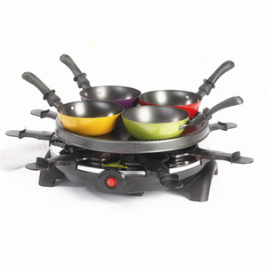 Design agréable 880 W 6 <span class=keywords><strong>Personnes</strong></span> <span class=keywords><strong>2</strong></span> dans 1 <span class=keywords><strong>Raclette</strong></span> Grill - Product Image 2