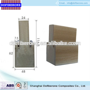 A prueba de agua de la viruta textura PVC WPC jamba de la puerta marco de la puerta - Product Image 2