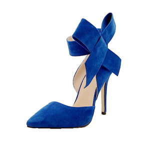 Scarpe da donna firmate di nuovo arrivo scarpe in pelle PU <span class=keywords><strong>tacchi</strong></span> alti sandali tacco alto di lusso da donna Sexy con fiocchi - Product Image 5