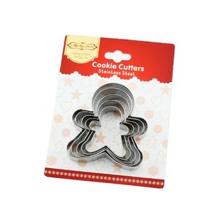 Thép không gỉ kim loại Đảng giáng sinh Cookie cutter gừng hình dạng Cookie máy cắt, rau hình dạng máy cắt cho nhà bếp, nướng