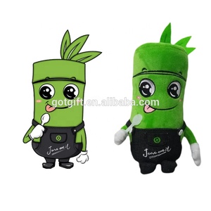 Caliente regalos promocionales nueva verduras personalizados verde suave realista de peluche de juguete - Product Image 3