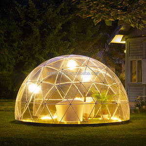 ประตูผ้าพีวีซีทรงกลมราคาถูก เต็นท์ทรงกระโจมพีวีซีใส - Product Image 4