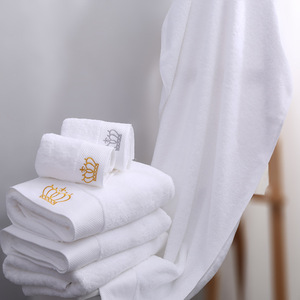 Nuevo Hogar Textiles china bordado logo 16 S 70x140 cm llano blanco Terry OEM monograma toallas <span class=keywords><strong>del</strong></span> baño - Product Image 3