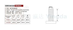 Nylon roulettes roues roulettes de meubles jambes du cabinet petite de <span class=keywords><strong>roulette</strong></span> - Product Image 2
