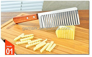 Cuisine outils Lame Ondulée Français Fry Cutter De Pommes De Terre Légumes Cutter Outil De <span class=keywords><strong>Coupe</strong></span> - Product Image 2