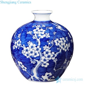 Florero de porcelana con patrón de flor de ciruelo en Jingdezhen, azul y blanco, precio barato, B/C/D/E/F/G/H, en color azul y blanco - Product Image 4