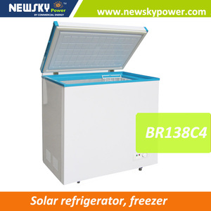 138l nuevo producto de ca/12v/24v dc solar frigorífico y congelador de <span class=keywords><strong>la</strong></span> batería solar powered nevera-congelador - Product Image 1