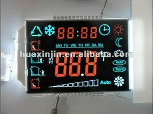 Tela lcd de 7 segmentos personalizado em módulos de exibição