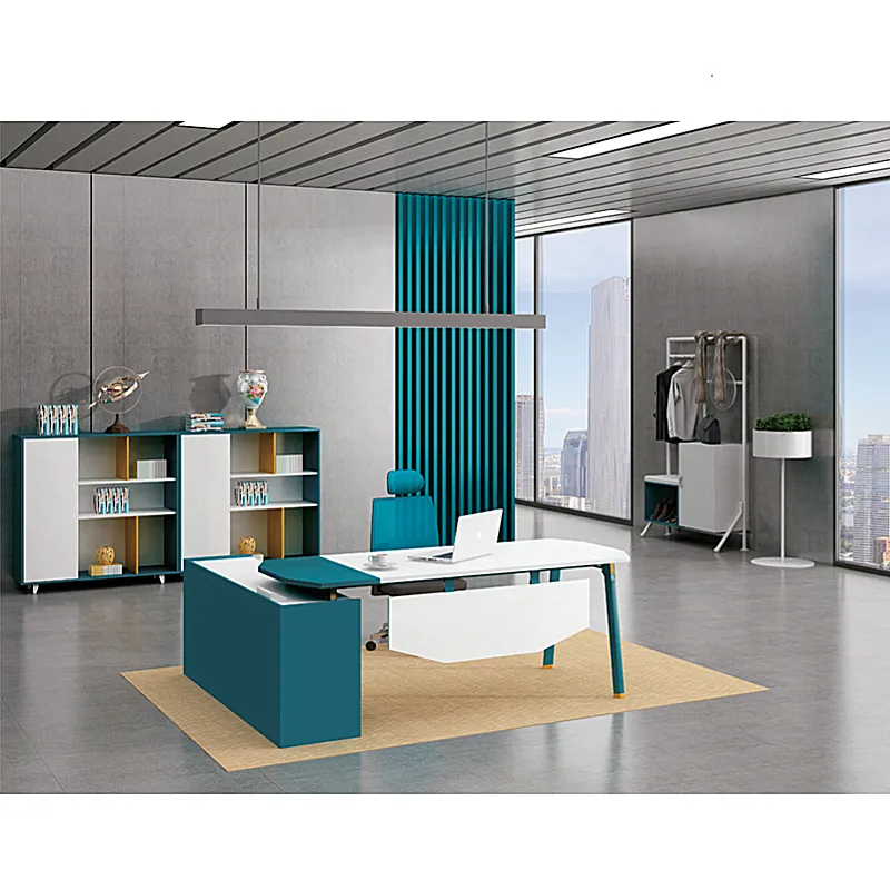 Fourniture de bureau en bois massif au Design moderne, meubles de bureau personnalisés MDF