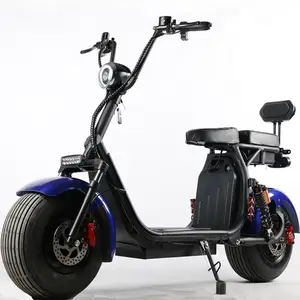 1000 Вт Электрический скутер Citycoco с двойным аккумулятором и большими колесами, Китай