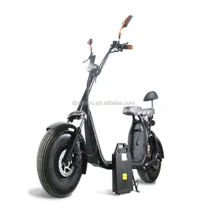 1000W Motor 2 tekerlekli elektrikli Scooter şehir Coco çıkarılabilir pil