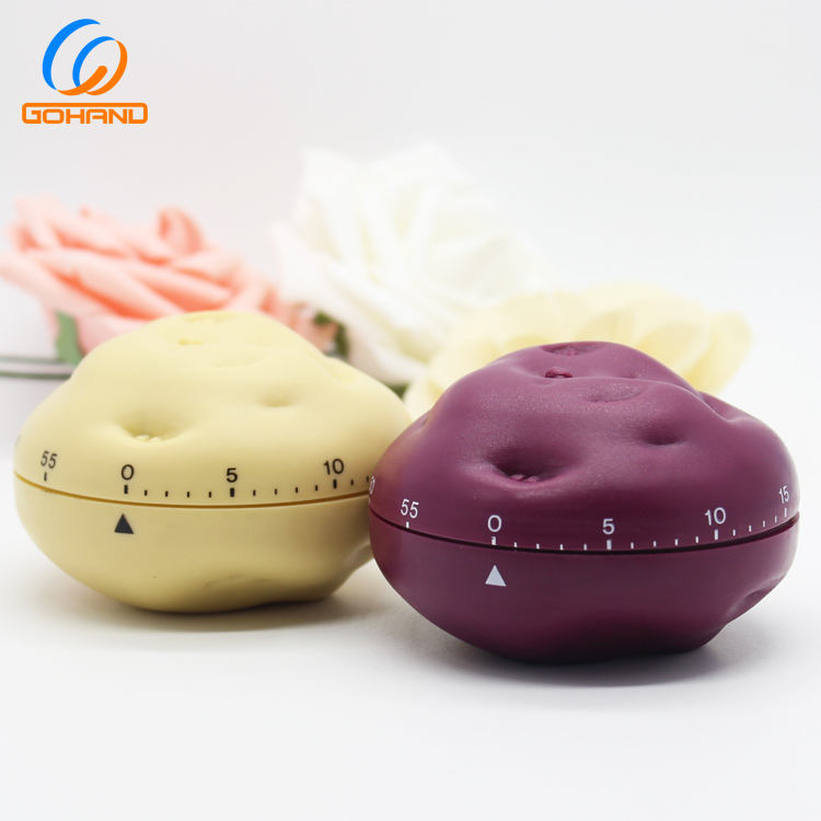 Fancy Cute Design Vegetable Potato Shape Mechanical Kitchen Countdown Timer