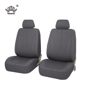 Venta al por mayor de lujo personalizado de cuero de ganchillo impermeable Universal cubierta de asiento delantero de coche para <span class=keywords><strong>BMW</strong></span> accesorio Interior gris negro ROWNFUR - Product Image 2