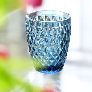 Calici da Vino Vintage Blu per Matrimoni, Bicchieri in Vetro a Prezzo Conveniente <span class=keywords><strong>e</strong></span> Portacandele in Vetro - Product Image 4