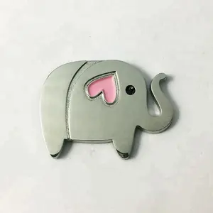 Badge éléphant en acier inoxydable 2018, rétro, à revers