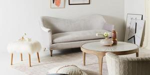 Canapé <span class=keywords><strong>en</strong></span> tissu velours avec dossier ondulé, 2 roulettes et 2 pieds <span class=keywords><strong>en</strong></span> bois pour la maison, l'hôtel, la salle de réception - Product Image 5