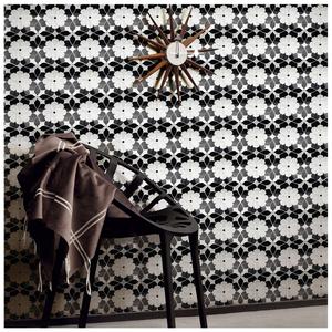 Chorro de baño mosaico azulejos diseño con flor - Product Image 2