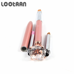 LOOTAAN-Juego de pinceles de Gel para <span class=keywords><strong>uñas</strong></span>, juego de pinceles para <span class=keywords><strong>uñas</strong></span> acrílicas 3D, de Metal, oro rosa, degradado, nuevo diseño, <span class=keywords><strong>2022</strong></span> - Product Image 4