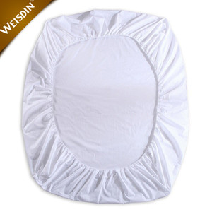 Luxury 300T Plain White Hotel 100% Cotton <strong>Single</strong> Bed <strong>Fitted</strong> <strong>Sheets</strong> - Product Image 1