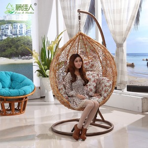 round Teardrop Indoor Bamboo Wicker <strong>Rattan</strong> Swing <strong>Chair</strong> Versatile Outdoor Furniture for Living Room Bedroom Hotel <strong>Garden</strong> Use - Product Image 2