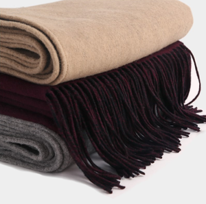 Longue écharpe en cachemire Pashmina à double usage, châle de couleur unie, sur mesure, grande taille, - Product Image 5