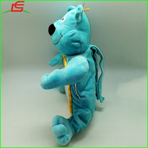 Azul al por mayor oso de peluche bebé Juguete <span class=keywords><strong>musical</strong></span> con espejo redondo de plástico - Product Image 3