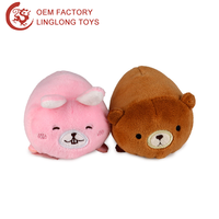 Accesorios móviles de peluche personalizados, oso de dibujos animados, limpiador de pantalla de teléfono de oso blanco con llavero