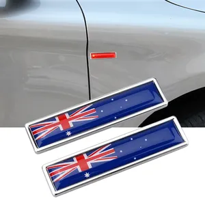 VISONTER Car body metal stickers flag LOGO car stickers