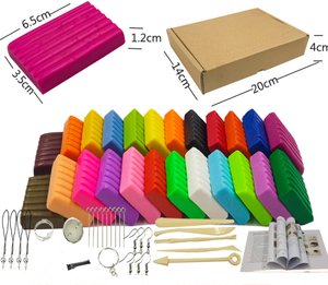 Bview Art Kit de pâte à <span class=keywords><strong>modeler</strong></span> polymère à cuire au four, 24 couleurs, avec outils de modelage - Product Image 3