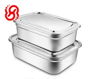 优质不锈钢厨具食品泡菜容器用盖盒