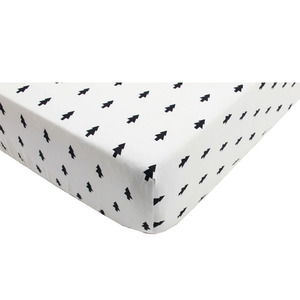 Sábanas de cuna de algodón ajustadas para bebés hipoalergénicas, suaves y cómodas, transpirables, sábanas de colchón para niños pequeños - Product Image 2