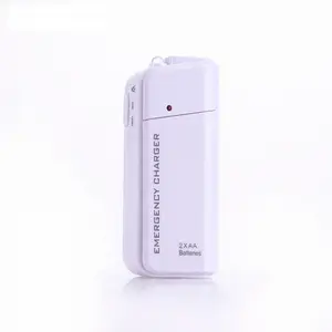 Powbank Charge One Time Rechargeable 2*AA Battery Emergency Charger