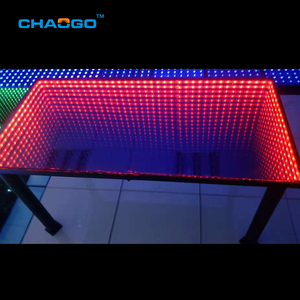 3d Led Illusion Light up Tunnel Effect Led Coffee <strong>Table</strong> Rgb Color Changing Rectangle Mirror Infinity Glass <strong>Beer</strong> Pong <strong>Table</strong> - Product Image 1